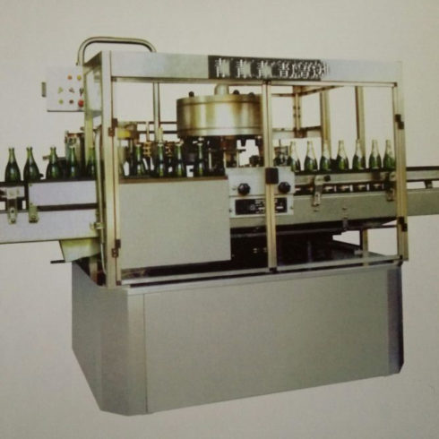 automatic feed square bottles wet glue label machine
